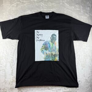 Notorious B.I.G. T Shirt Pro Athletic Men's 2XL "Mo Money Mo Problems" Black